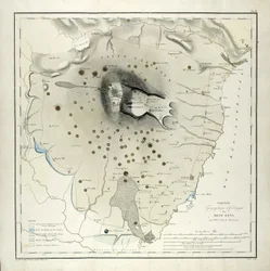 Étude topographique et géologique du mont Etna (aquatinte)